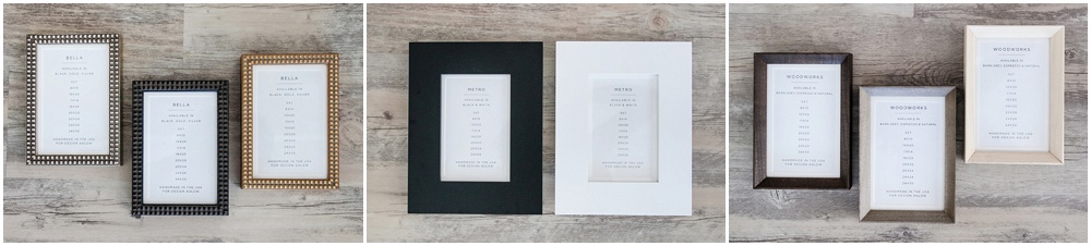 Custom framing options for portraits with Jenni Maroney Portrait Boutique, Denver newborn photographer.