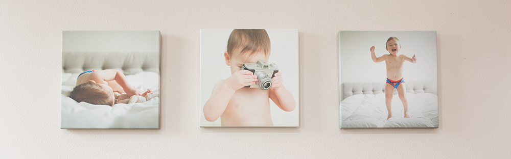 little boy with camera