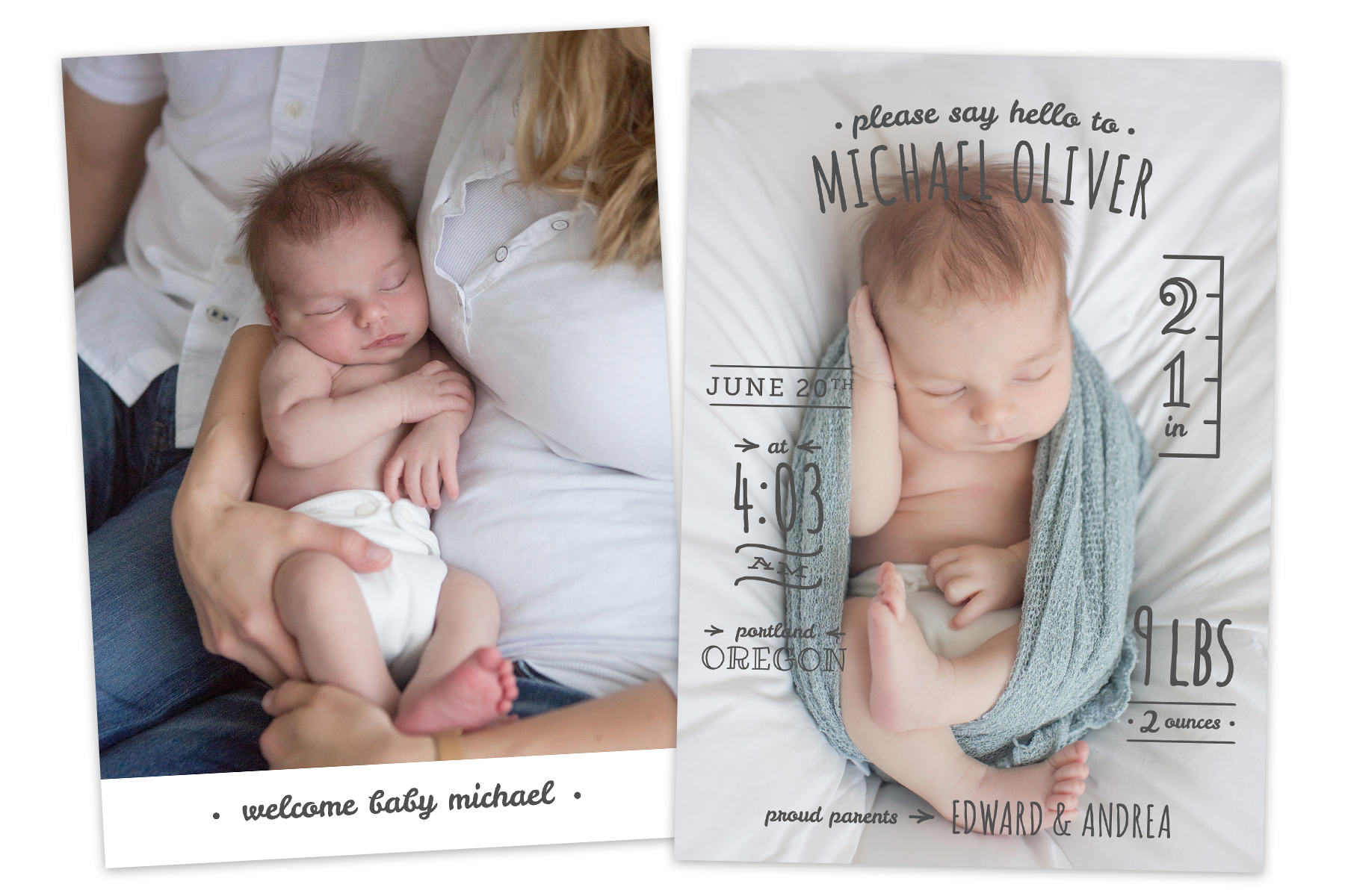 newborn birth announcements, Jenni Maroney Portrait Boutique