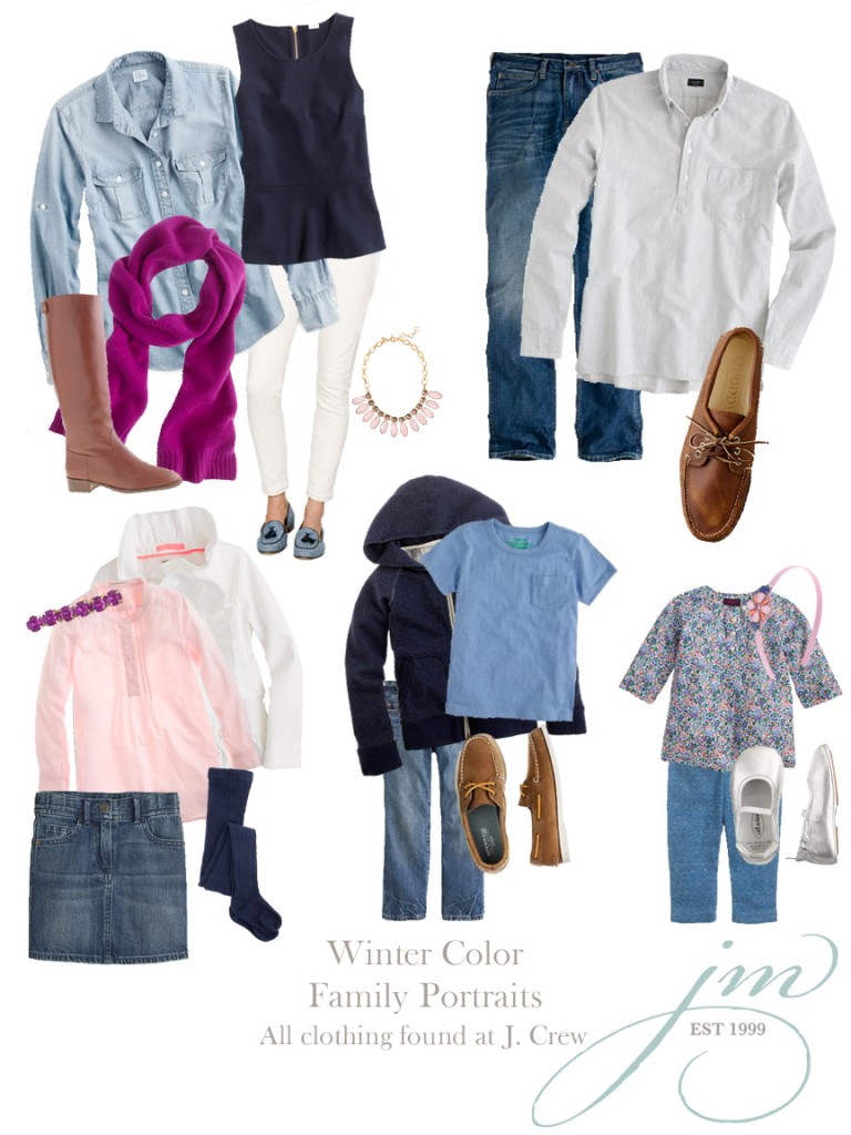 clothing suggestions for upcoming family photo session, Jenni Maroney Portrait Boutique