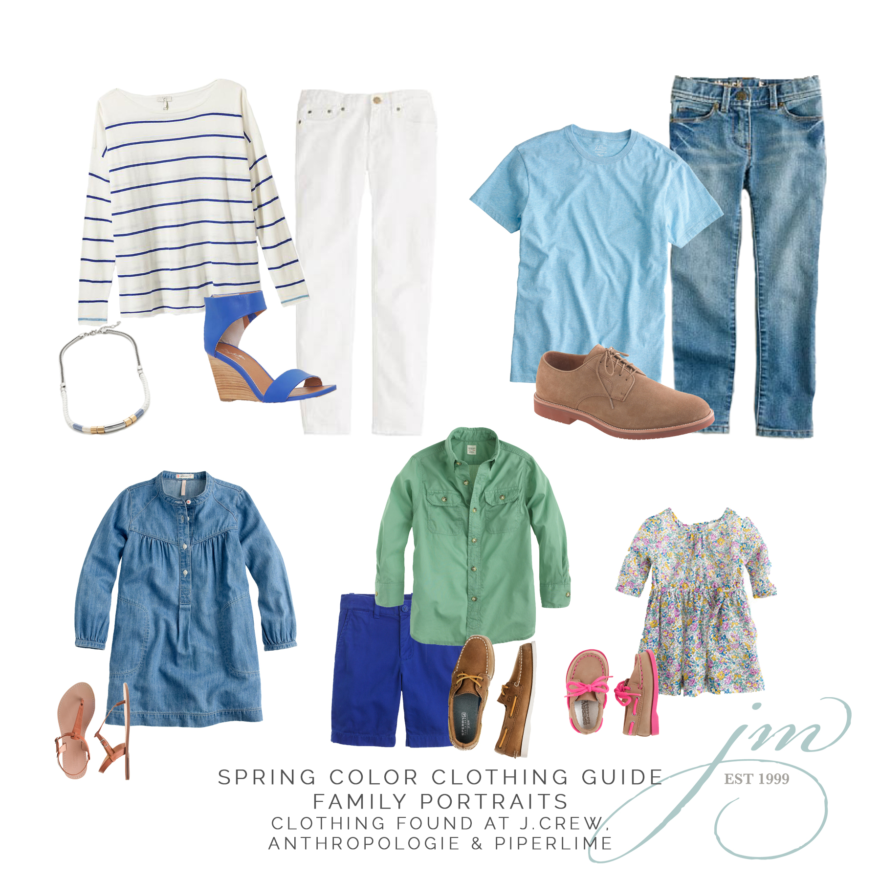 clothing suggestions for upcoming family photo session, Jenni Maroney Portrait Boutique