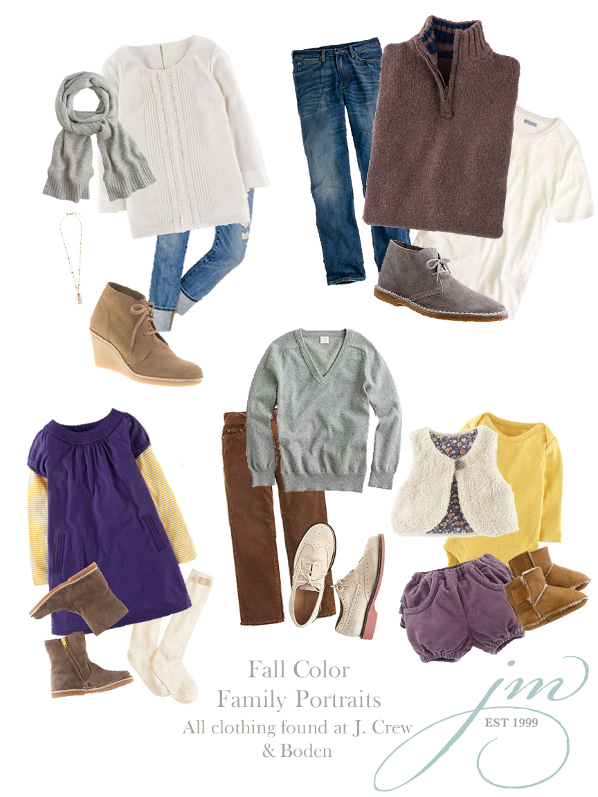 clothing suggestions for upcoming family photo session, Jenni Maroney Portrait Boutique