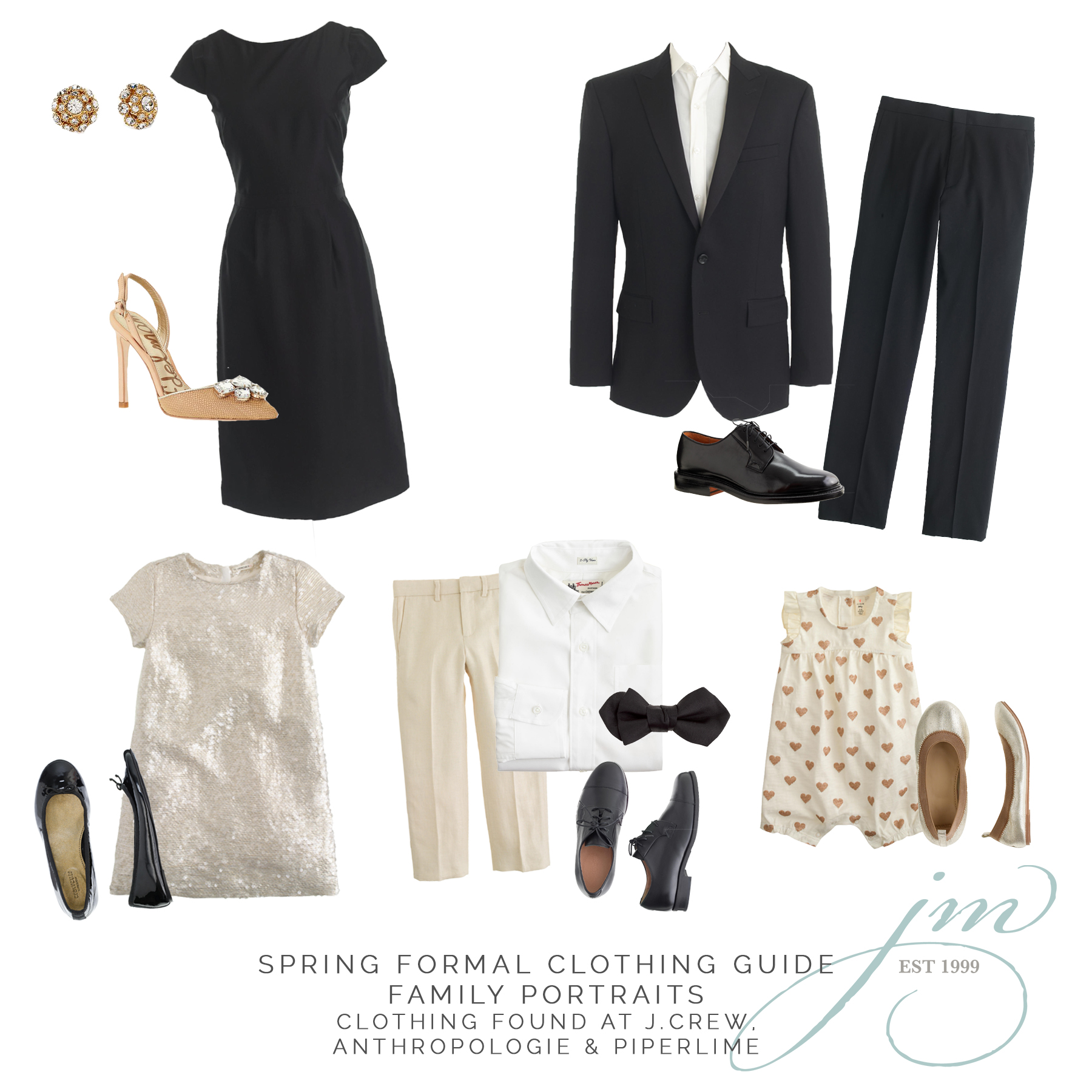 clothing suggestions for upcoming family photo session, Jenni Maroney Portrait Boutique