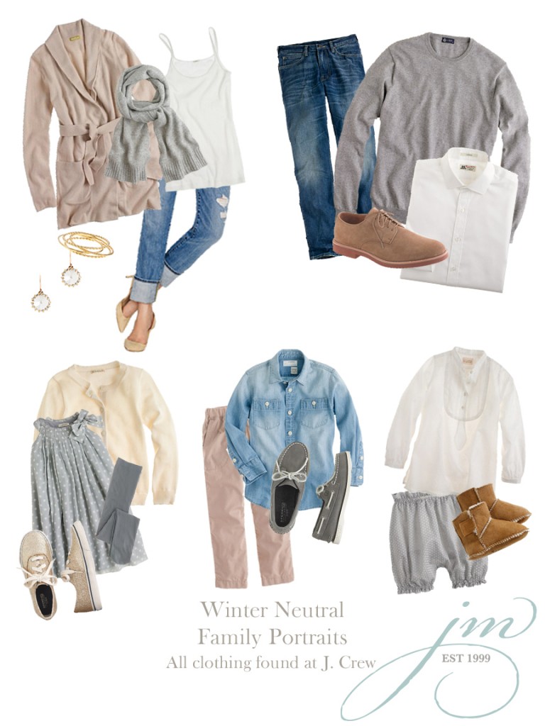 clothing suggestions for upcoming family photo session, Jenni Maroney Portrait Boutique