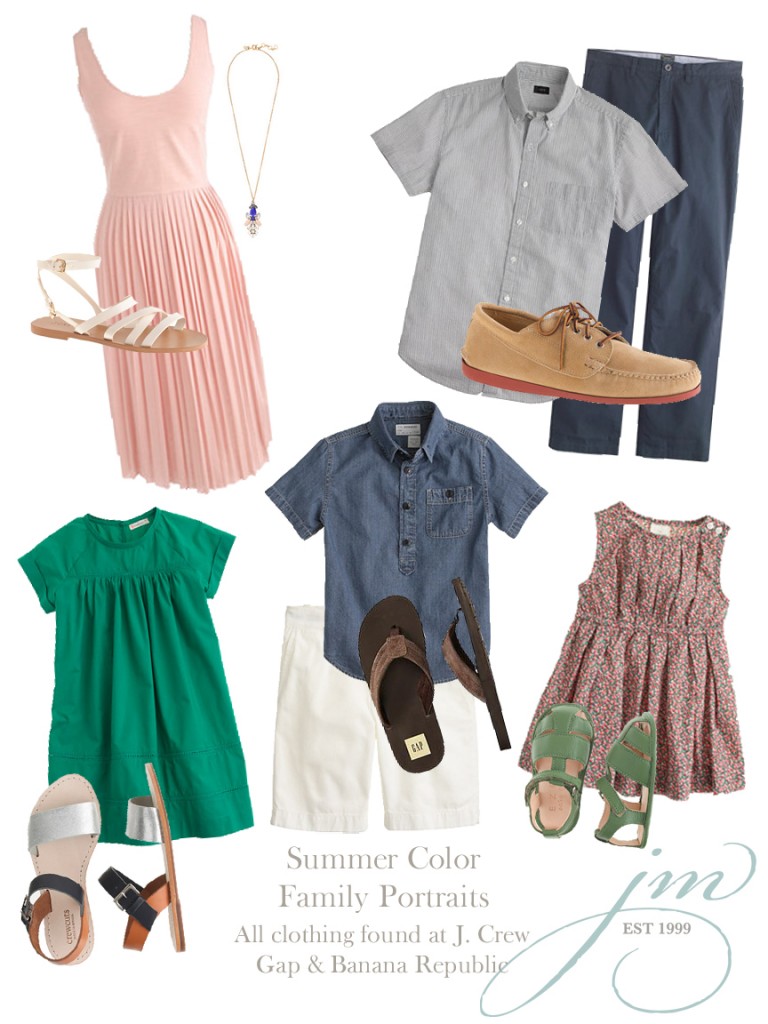 clothing suggestions for upcoming family photo session, Jenni Maroney Portrait Boutique