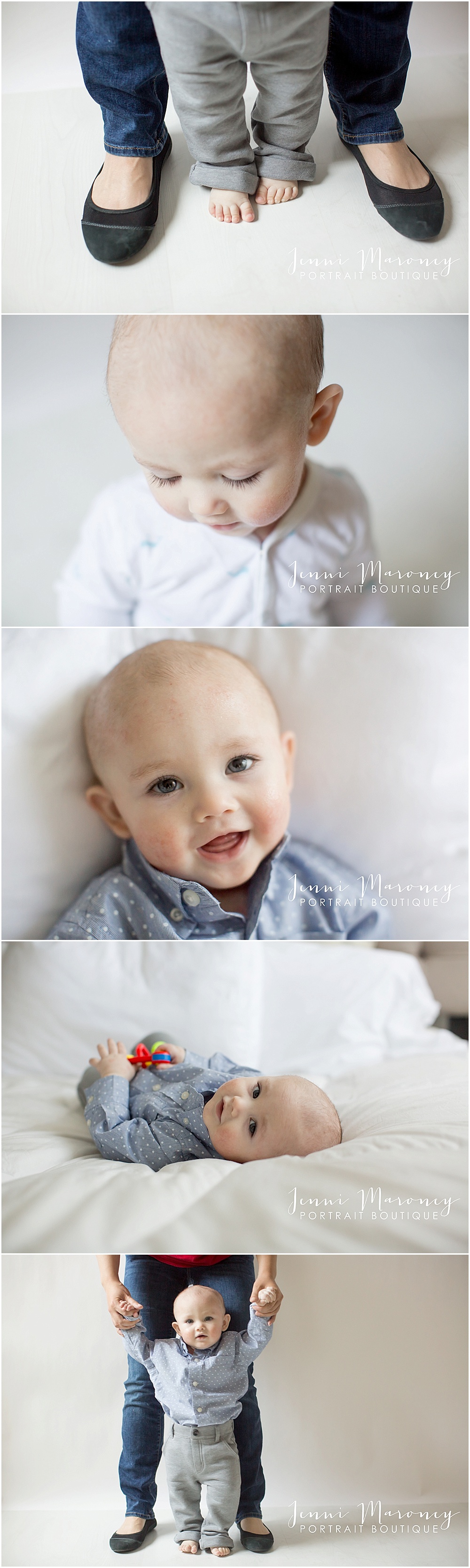 babys first year photos in-studio photography session with Boulder baby photographer Jenni Maroney