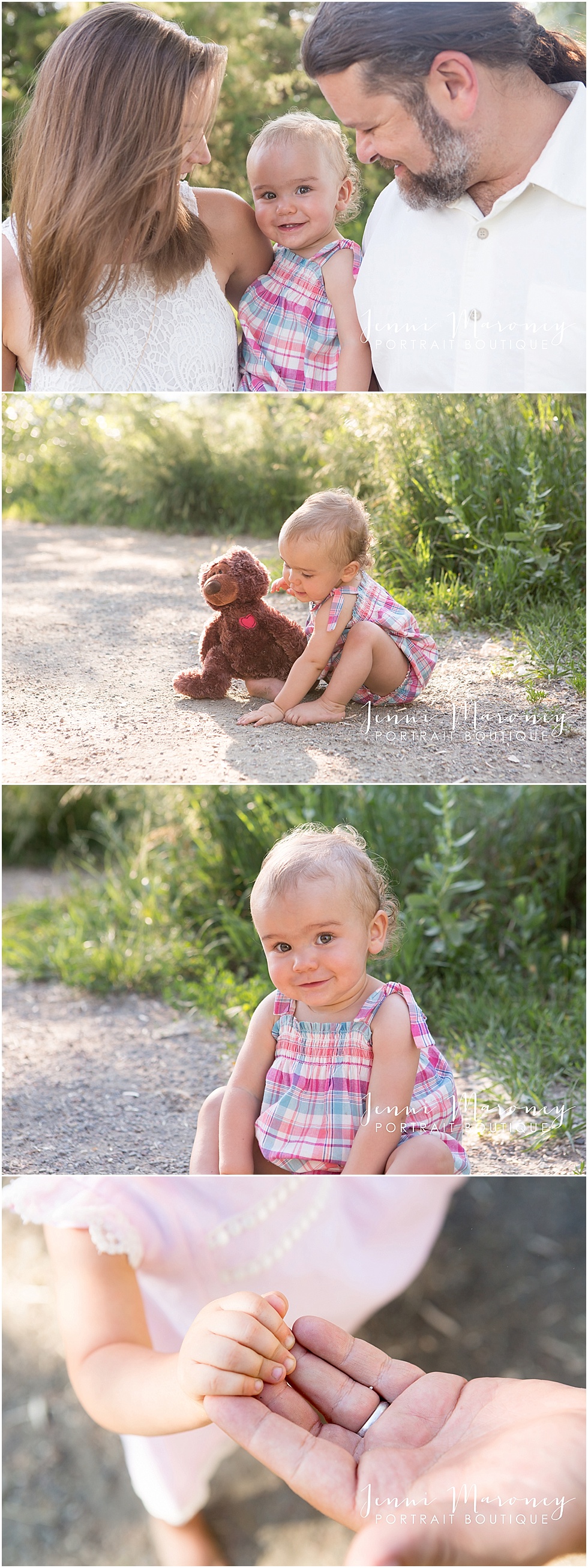 outdoor family photos in boulder with a gorgeous family of three