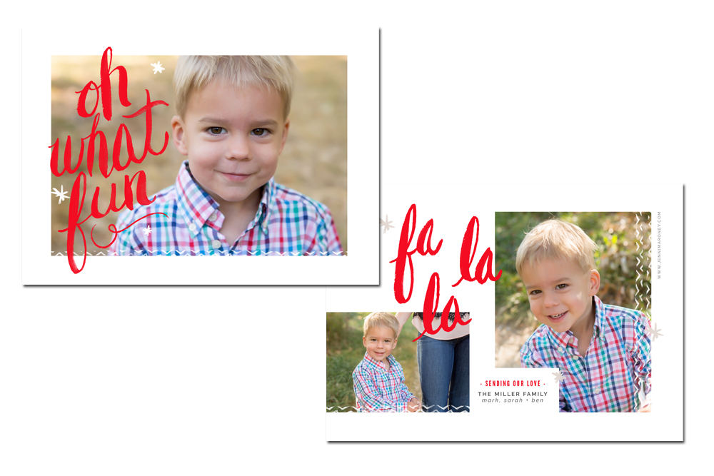 Holiday Cards from Boulder family photographer Jenni Maroney