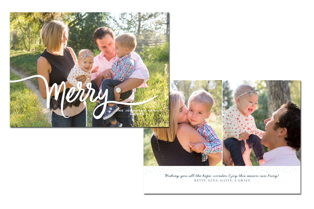 Holiday Cards from Denver family photographer Jenni Maroney