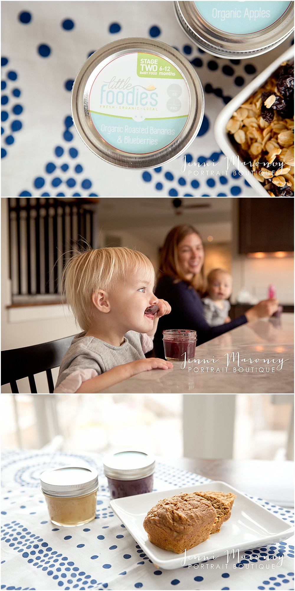 Boulder organic baby food photography shoot with Little Foodies and Jenni Maroney Portrait Boutique.