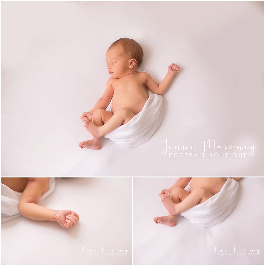 Denver newborn photographer and Boulder baby photographer shares a newborn baby photography session in her photography studio. 