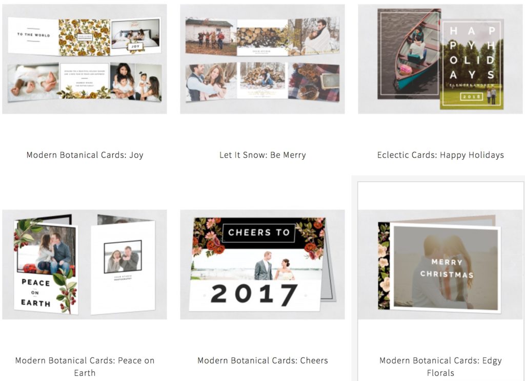 Holiday Card options with Boulder family photographer, Jenni Maroney in her Boulder photography studio and outdoor family photography.