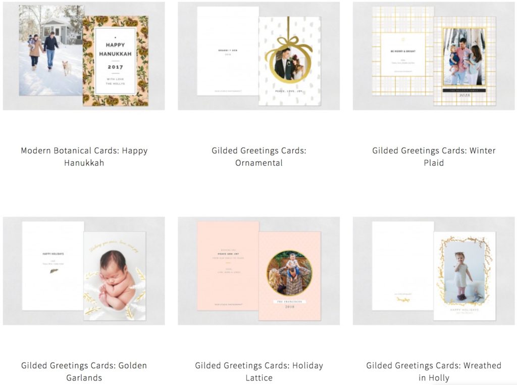 Holiday Card options with Boulder family photographer, Jenni Maroney in her Boulder photography studio and outdoor family photography.