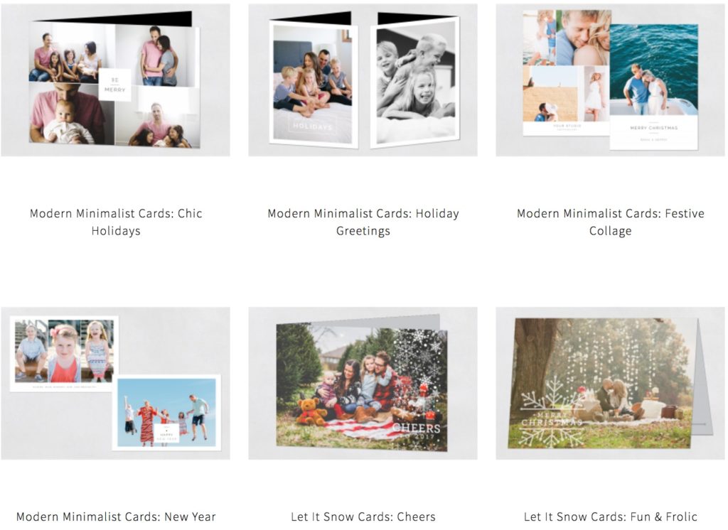 Holiday Card options with Boulder family photographer, Jenni Maroney in her Boulder photography studio and outdoor family photography.
