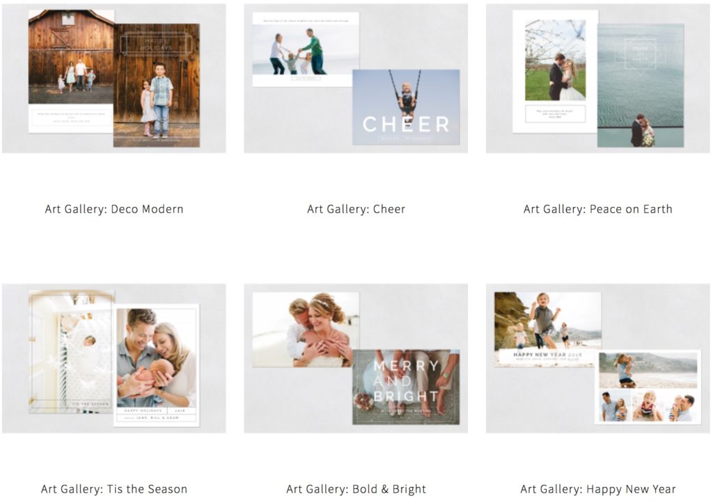 Holiday Card options with Boulder family photographer, Jenni Maroney in her Boulder photography studio and outdoor family photography.