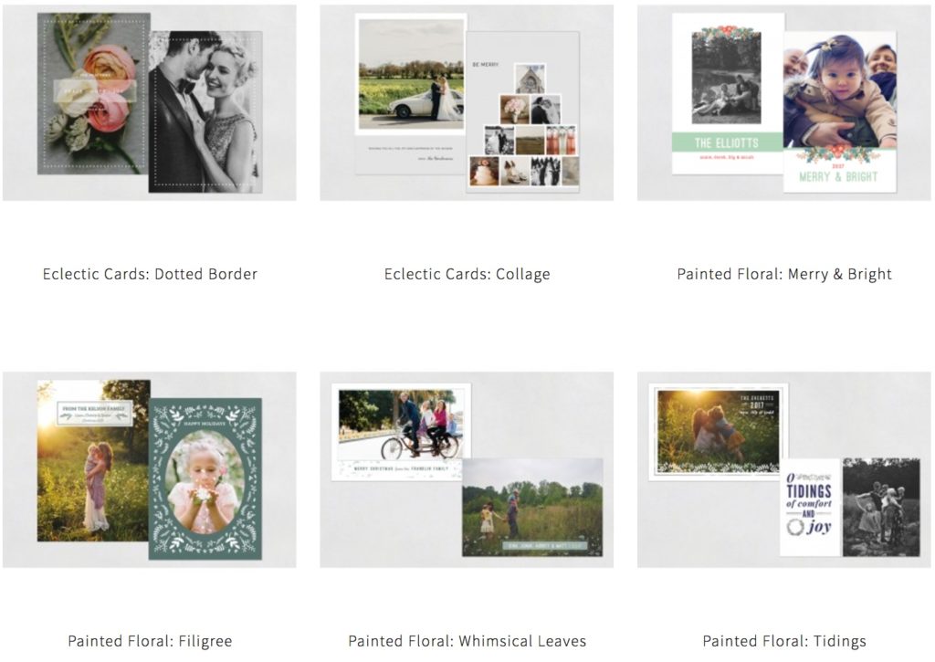Holiday Card options with Boulder family photographer, Jenni Maroney in her Boulder photography studio and outdoor family photography.