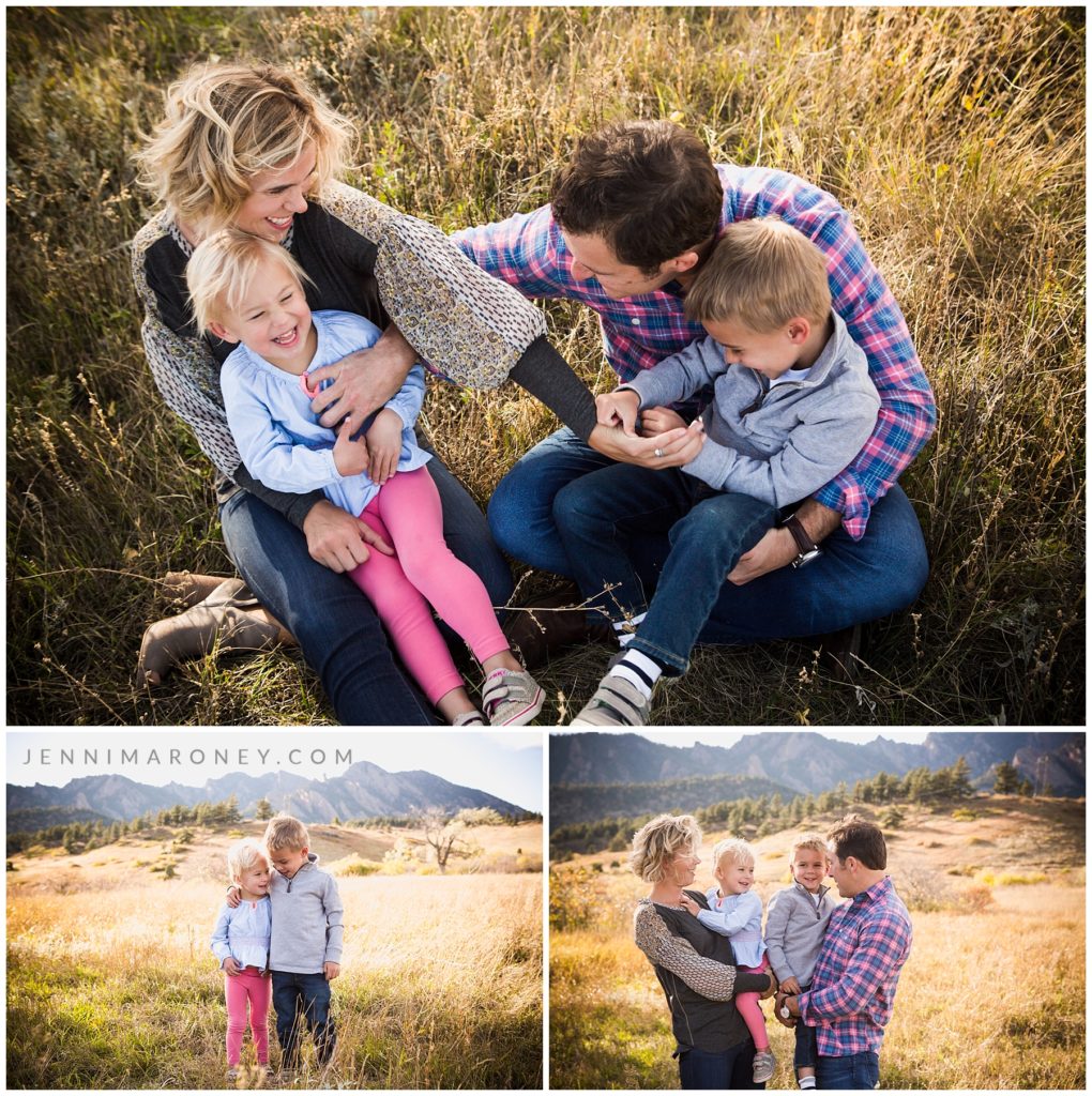 As a Boulder family photographer and a South Mesa Family photographer, Jenni Maroney specializes in natural family photography at her Boulder family photography sessions.