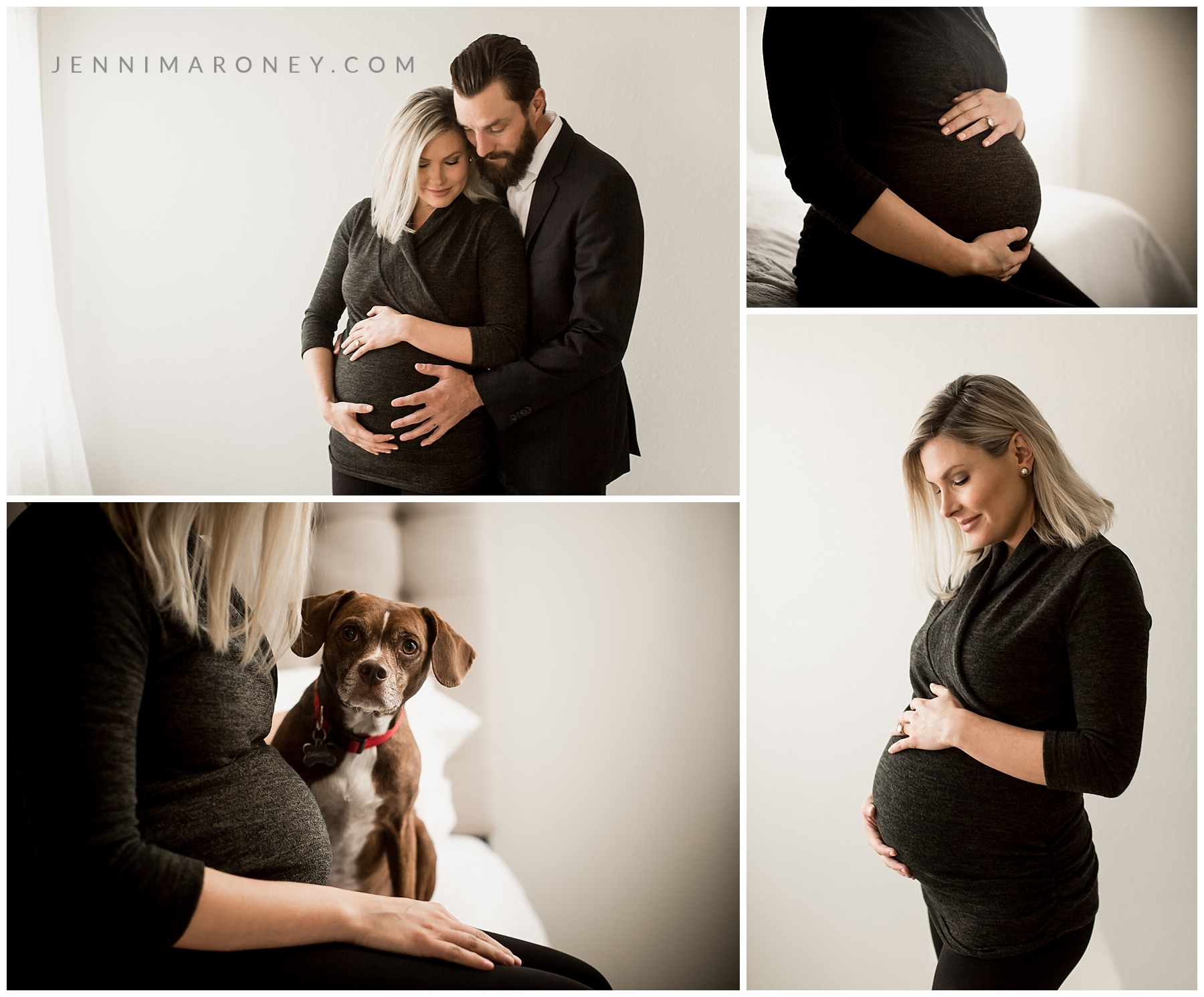 Boulder maternity photos with Boulder maternity photographer and Boulder newborn photographer, Jenni Maroney in her Niwot, Colorado photography studio.